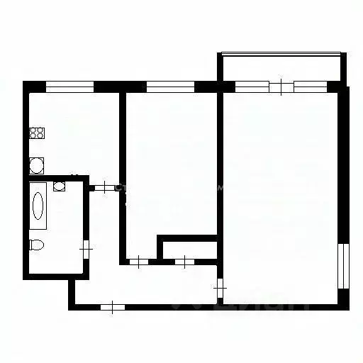 2-к кв. Москва ул. Гурьянова, 6к1 (53.0 м) - Фото 1