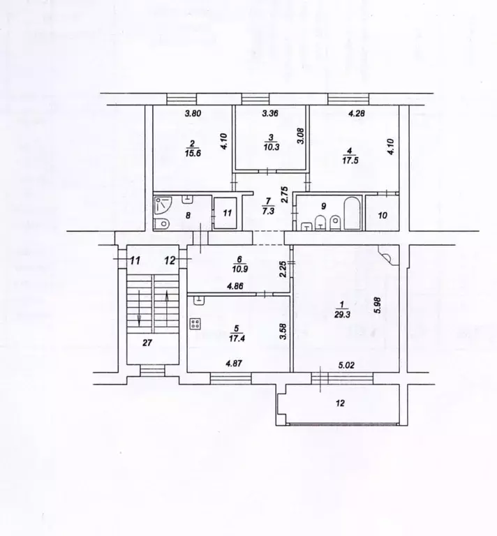 4-к кв. Московская область, Балашиха Объездное ш., 1 (122.4 м) - Фото 1