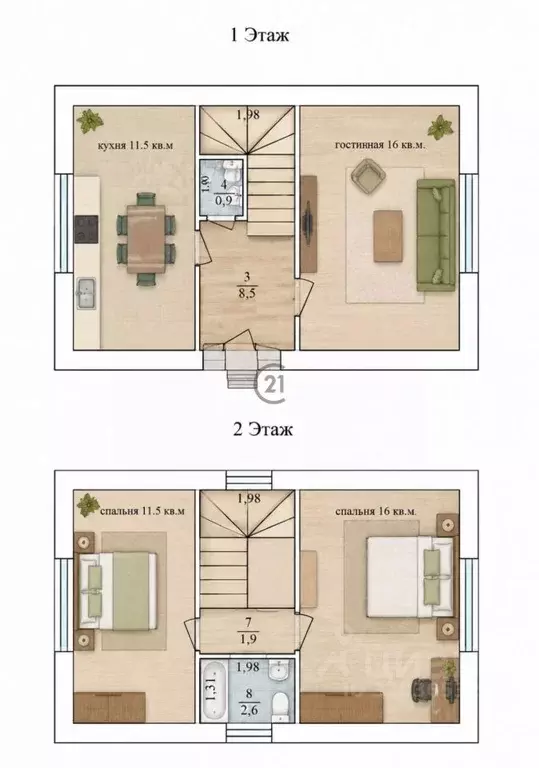 Дом в Тамбовская область, Тамбов ул. Дегтярева, 68 (69 м) - Фото 2