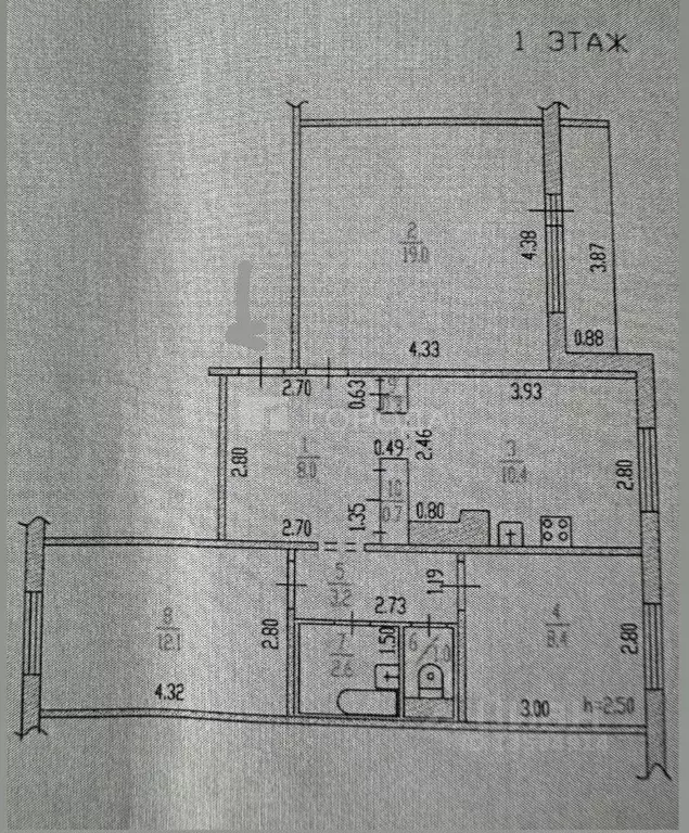 3-к кв. Алтайский край, Барнаул ул. Попова, 102 (65.7 м) - Фото 2