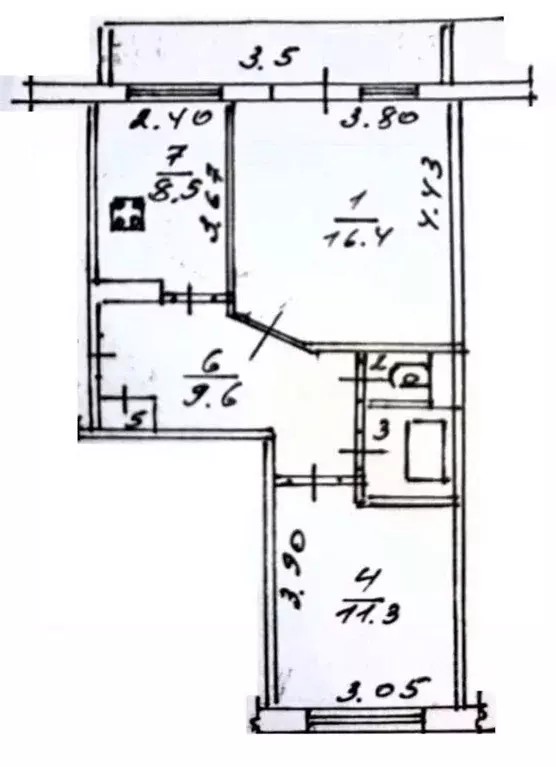 2-к кв. Тверская область, Тверь пос. Элеватор, Центральная ул., 20к8 ... - Фото 1