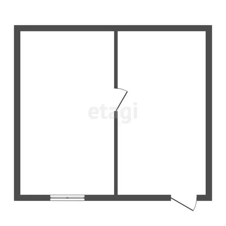 Дом в село Кичигино, улица Каширина (53.8 м) - Фото 1