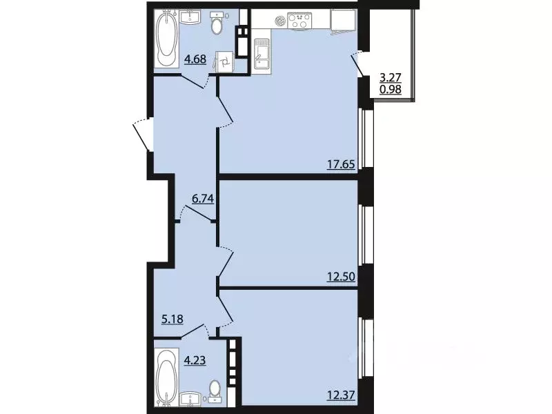 2-к кв. Воронежская область, Рамонский район, Яменское с/пос, пос. ... - Фото 1