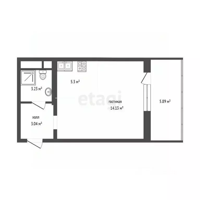 1-к кв. Крым, Алушта ул. Западная (31.4 м) - Фото 2