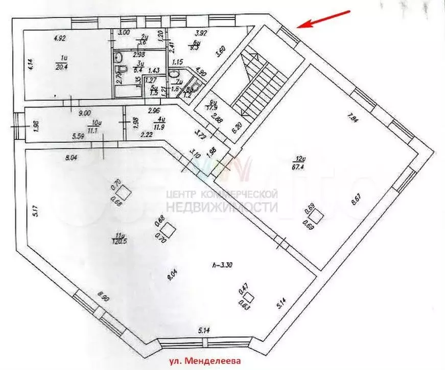 Клуб, бар, кальянная по улице Менделеева 9, 273 м2 - Фото 0