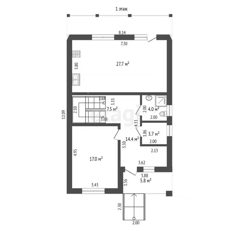 Дом в Краснодарский край, Анапа муниципальный округ, Анапская ст-ца ... - Фото 2