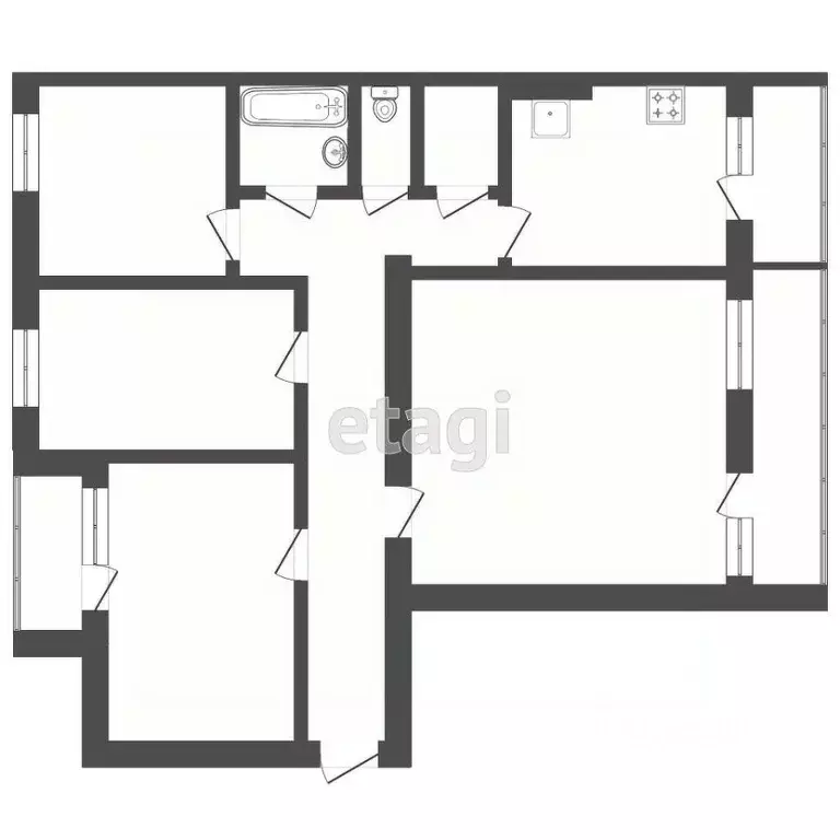 4-к кв. Мордовия, Саранск ул. Фридриха Энгельса, 15к1 (94.3 м) - Фото 0