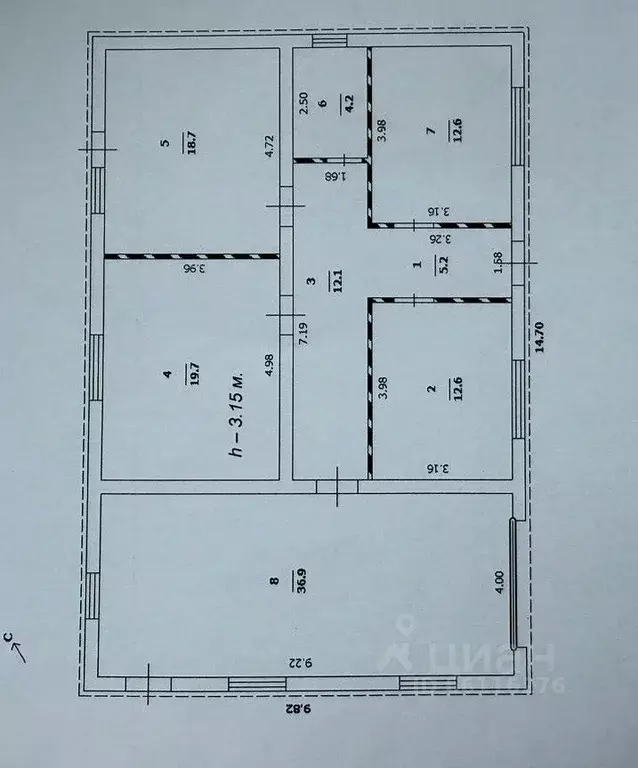 Дом в Пермский край, Кунгурский муниципальный округ, с. Плеханово ул. ... - Фото 2