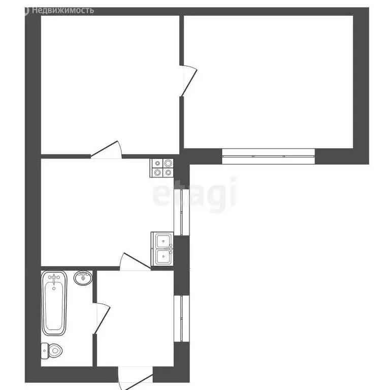 2-комнатная квартира: Муром, улица Гоголева, 24А (56 м) - Фото 0
