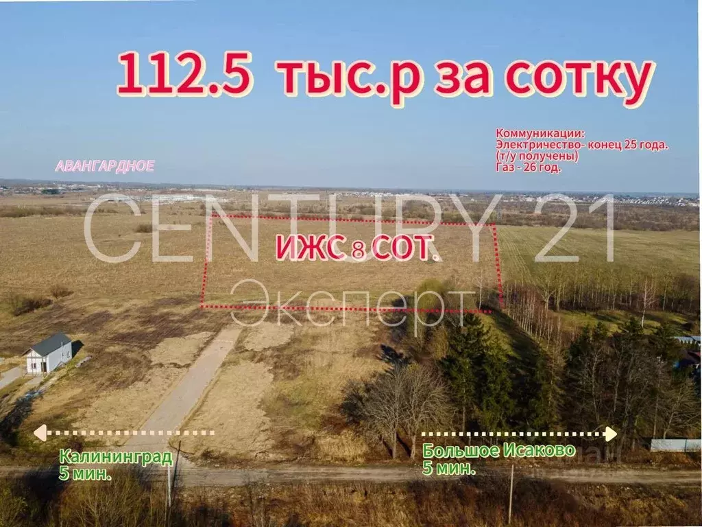 Участок в Калининградская область, Гурьевский муниципальный округ, ... - Фото 1