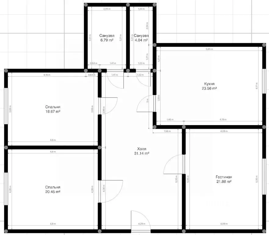 4-к кв. Кабардино-Балкария, Нальчик ул. Тлостанова, 28Б (134.0 м) - Фото 2