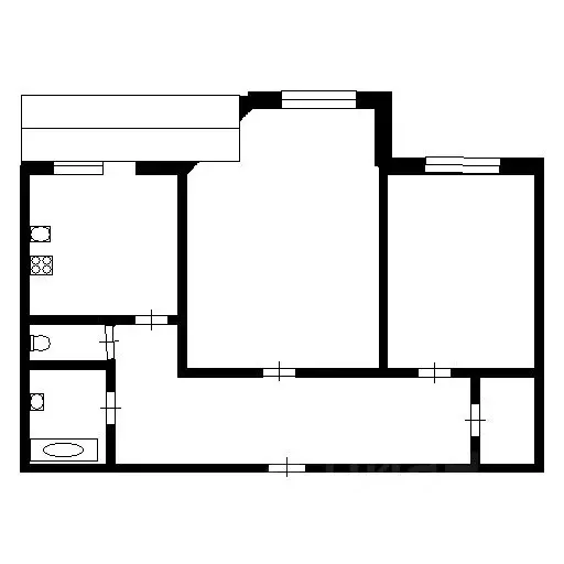 2-к кв. Саха (Якутия), Якутск ул. Белинского, 34 (55.0 м) - Фото 1