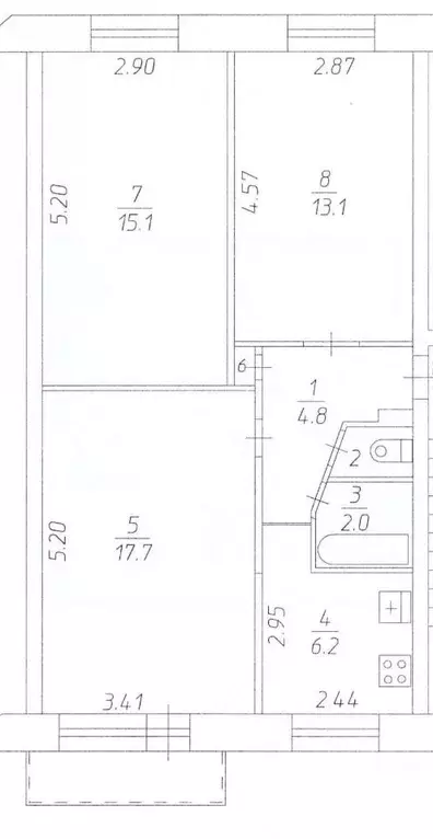 3-к кв. Пермский край, Нытва просп. Ленина, 32 (60.1 м) - Фото 2