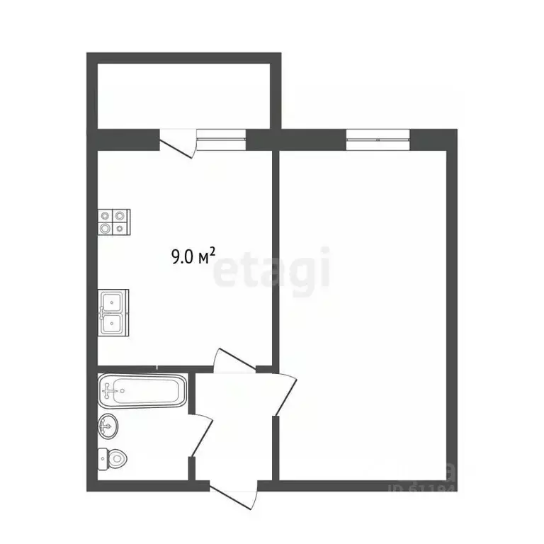 1-к кв. Мордовия, Саранск ул. Пуркаева, 1 (37.0 м) - Фото 2