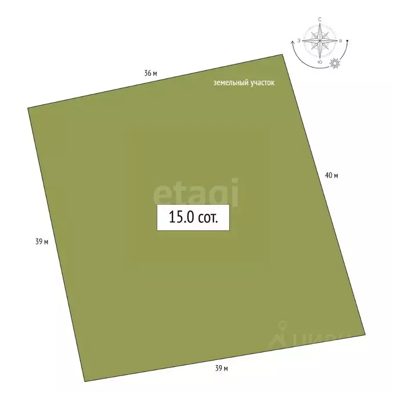 Участок в Алтай, Майминский район, с. Кызыл-Озек ул. Центральная (15.0 ... - Фото 2