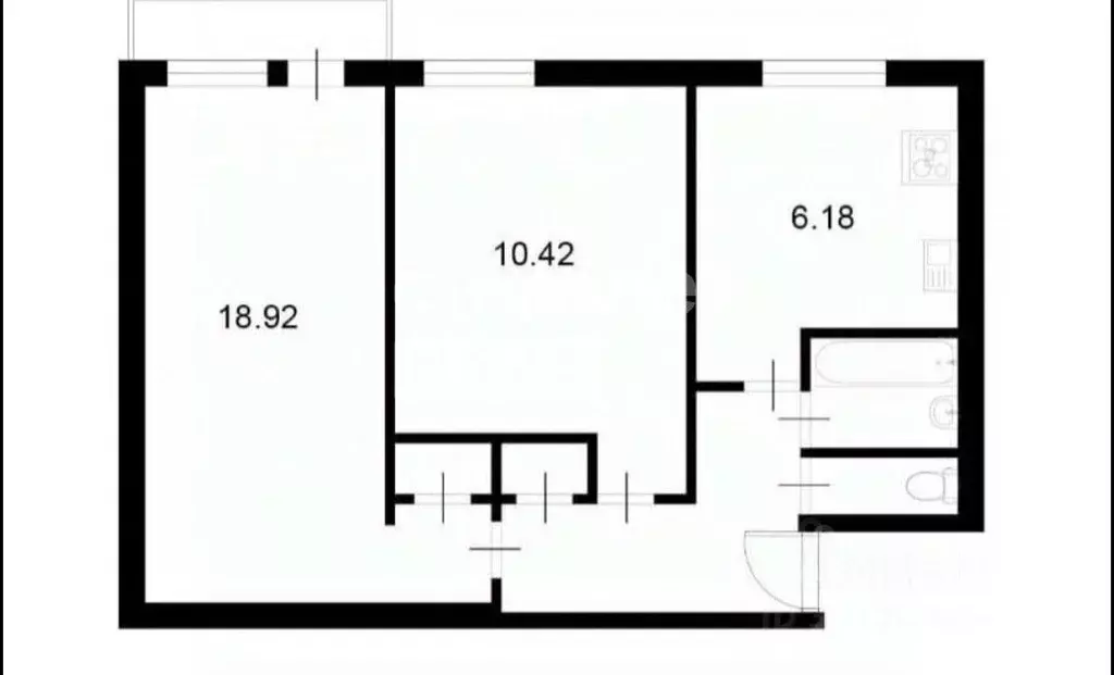 2-к кв. Москва Бирюлевская ул., 52К3 (48.5 м) - Фото 2