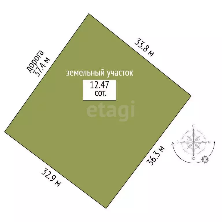 Участок в посёлок городского типа Пышма, улица Жукова (12 м) - Фото 1