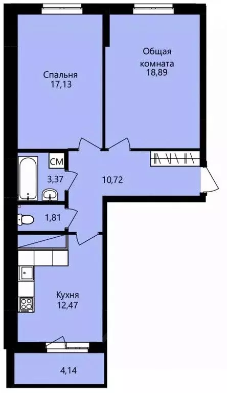 2-к кв. Мордовия, Саранск ул. Юрия Святкина, 14 (66.46 м) - Фото 0