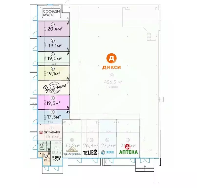 Торговая площадь в Москва Шипиловский проезд, 39К3 (19 м) - Фото 1