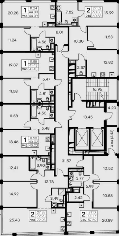 1-к кв. Санкт-Петербург ул. Челюскина, 10 (45.3 м) - Фото 1