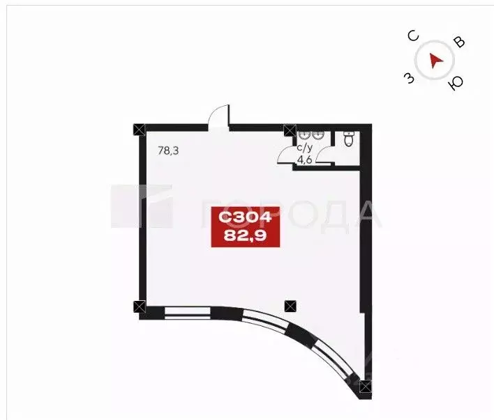Офис в Новосибирская область, Новосибирск ул. Маковского, 6 (83 м) - Фото 2