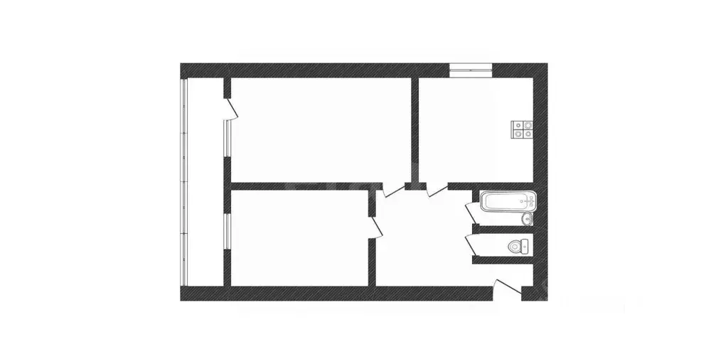 2-к кв. Смоленская область, Ярцево ул. Энтузиастов, 13А (48.5 м) - Фото 2