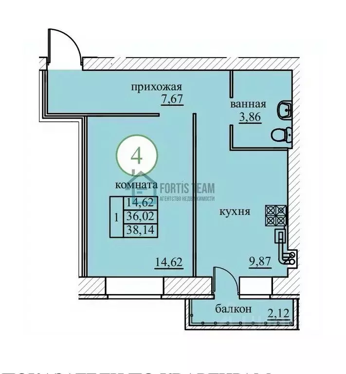 1-к кв. Ярославская область, Ярославский муниципальный округ, пос. ... - Фото 1