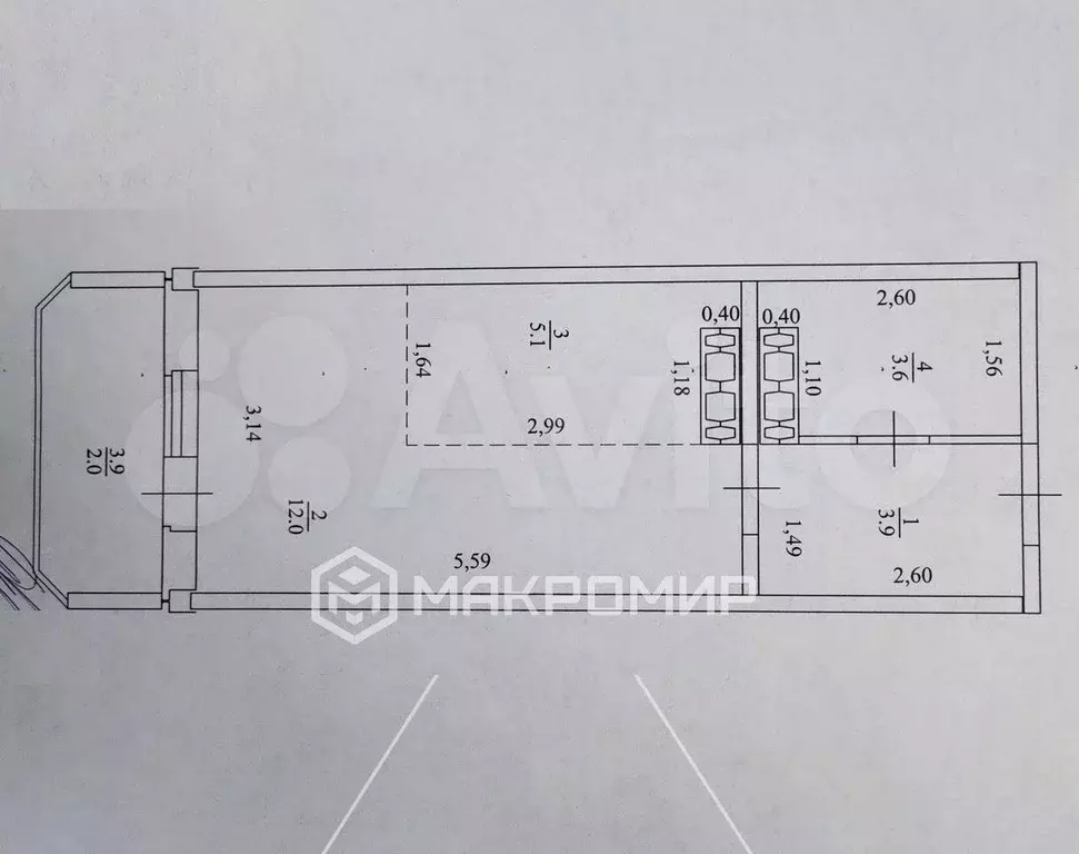 Квартира-студия, 28,5 м, 5/10 эт. - Фото 0