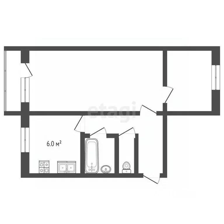 2-к кв. Вологодская область, Вологда Козленская ул., 112 (45.4 м) - Фото 1