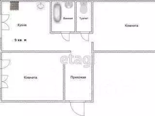 2-к кв. Костромская область, Кострома Никитская ул., 58а (52.4 м) - Фото 1