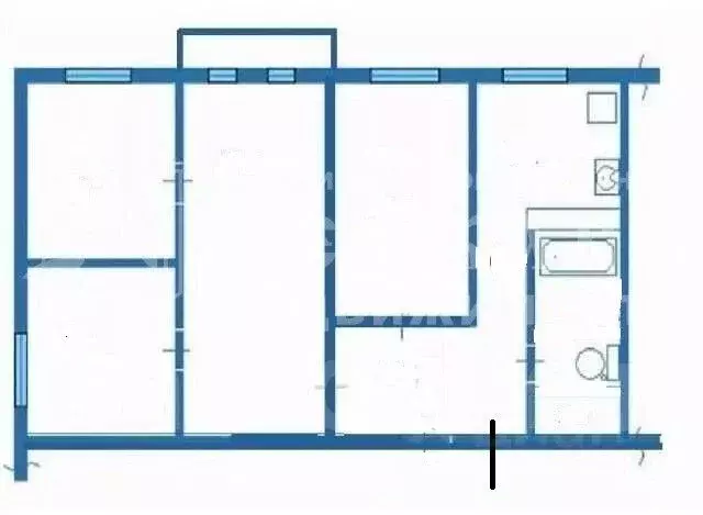 4-к кв. Кемеровская область, Ленинск-Кузнецкий просп. Кирова, 88А ... - Фото 2