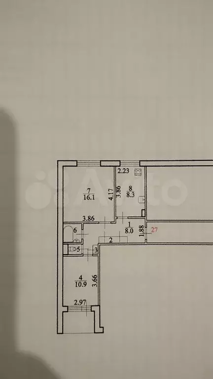 2-к. квартира, 49,2 м, 4/5 эт. - Фото 0