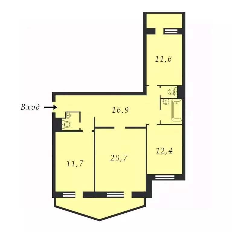 3-к кв. Московская область, Люберцы Городок Б мкр, ул. 3-е Почтовое ... - Фото 2