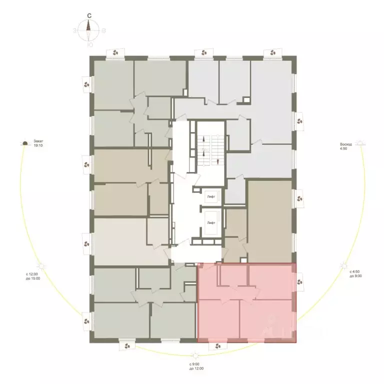 2-к кв. Башкортостан, Уфа Родина Парк жилой комплекс (53.2 м) - Фото 2