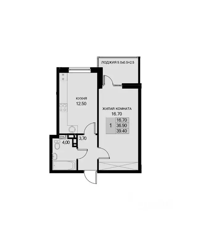 1-к кв. Краснодарский край, Динской район, Южно-Кубанское с/пос, пос. ... - Фото 1