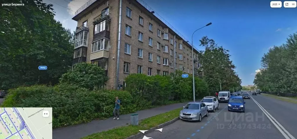 2-к кв. Санкт-Петербург ул. Беринга, 24К3 (42.8 м) - Фото 2