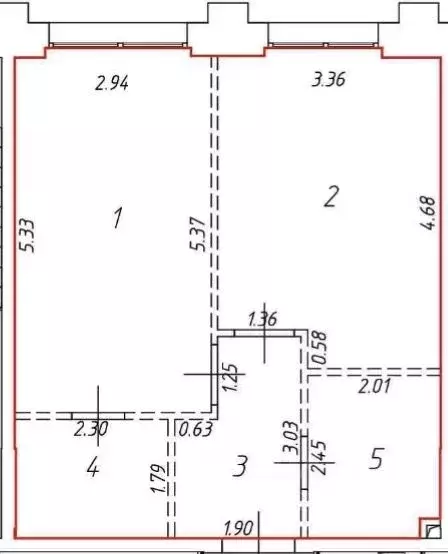 1-к кв. Москва наб. Марка Шагала, 13 (45.0 м) - Фото 2
