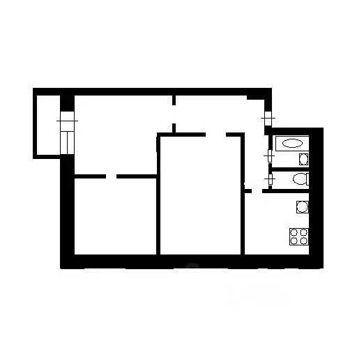 3-к кв. Москва ул. Маршала Катукова, 16к2 (53.0 м) - Фото 1