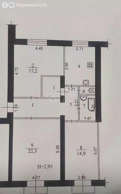 3-комнатная квартира: Волгоград, микрорайон Жилгородок, ... - Фото 1
