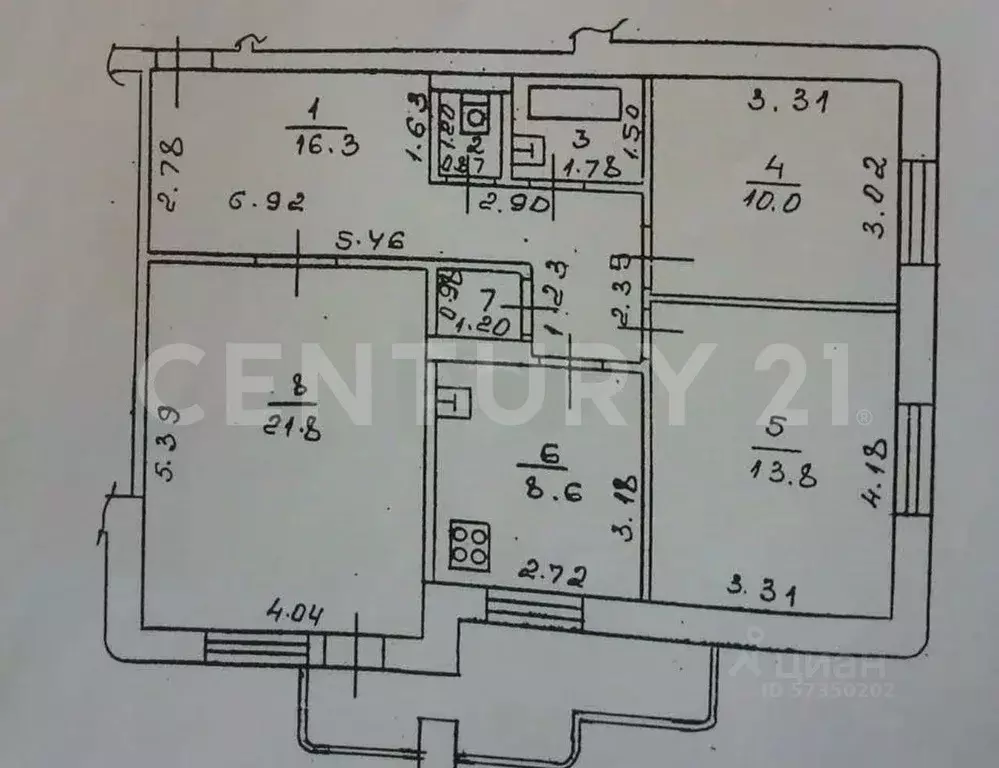 3-к кв. Липецкая область, Липецк ул. Доватора, 61 (81.7 м) - Фото 2