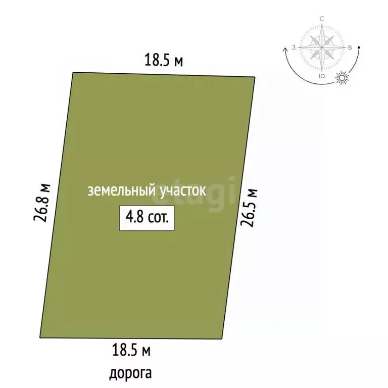 Участок в Севастополь Кальфа-1 садоводческое товарищество, 226 (4.82 ... - Фото 2