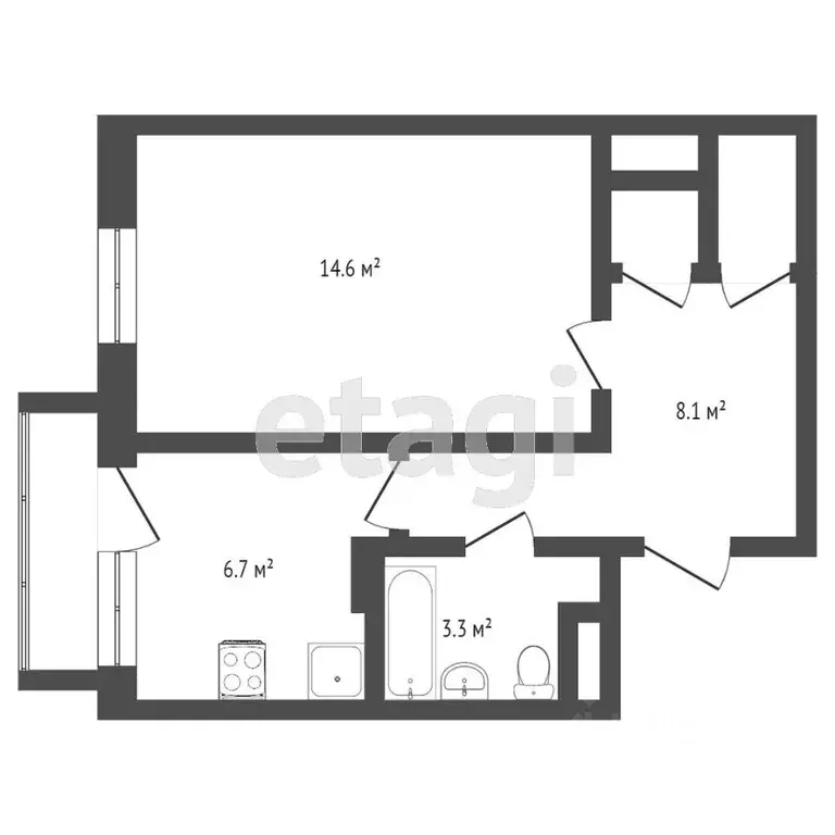 1-к кв. Ямало-Ненецкий АО, Новый Уренгой Советский мкр, 2/1 (37.8 м) - Фото 1