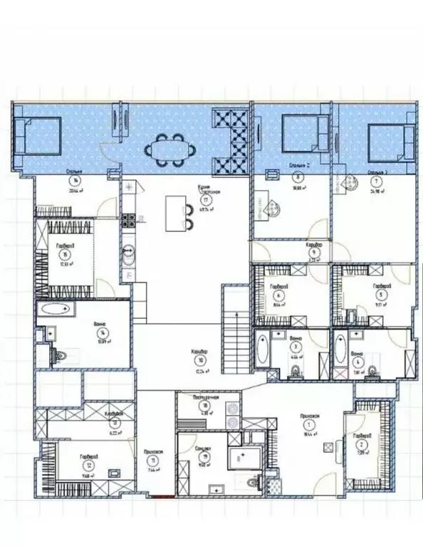 5-к кв. Москва 2-я Брестская ул., 6 (272.0 м) - Фото 1