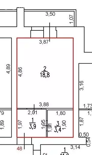 Квартира-студия: Вологда, улица Гагарина, 72 (28 м) - Фото 1