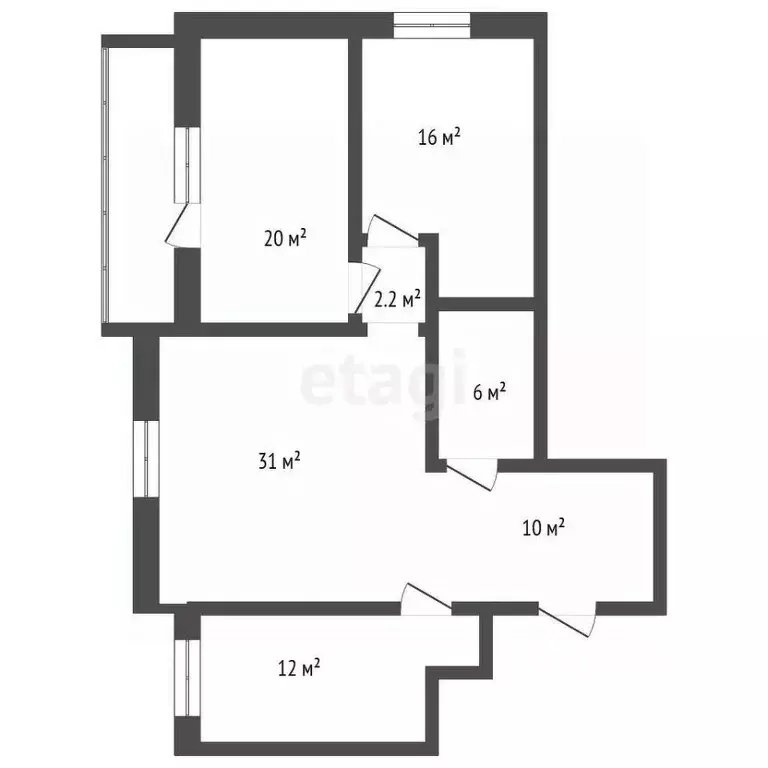 4-к кв. Кемеровская область, Кемерово Советский просп., 71 (96.0 м) - Фото 1