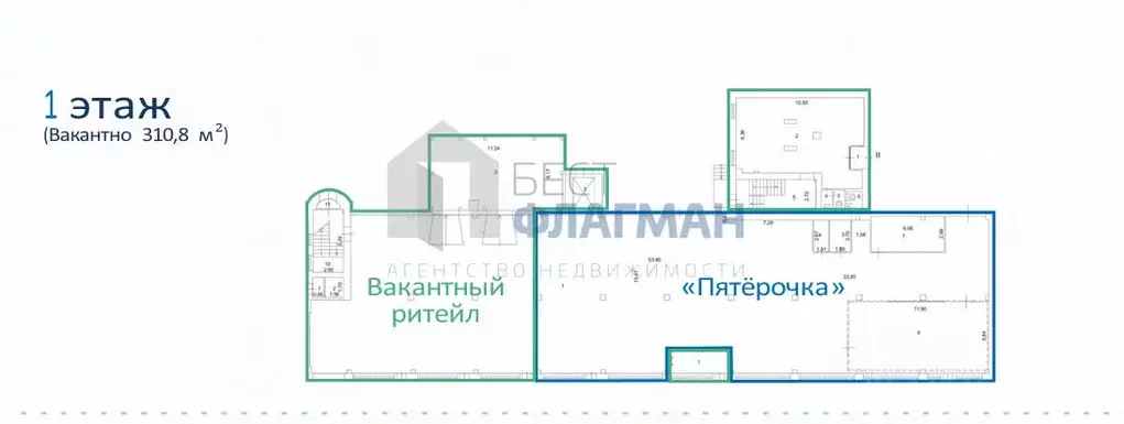 Помещение свободного назначения в Москва Волынская ул., 27 (3153 м) - Фото 1