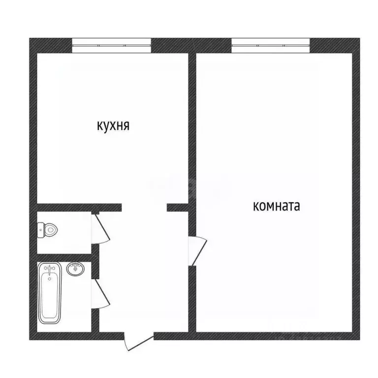 1-к кв. Ленинградская область, Кириши ул. Энергетиков, 16 (32.7 м) - Фото 1