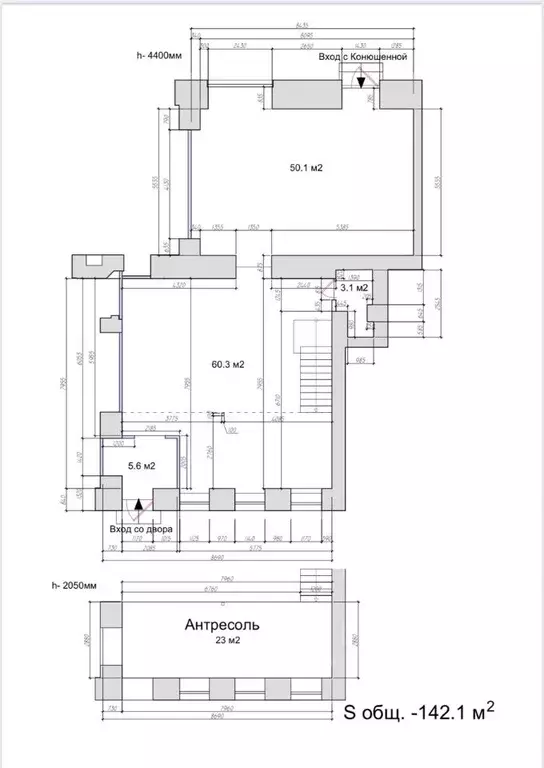 Торговая площадь в Санкт-Петербург Большая Конюшенная ул., 12 (142 м) - Фото 2