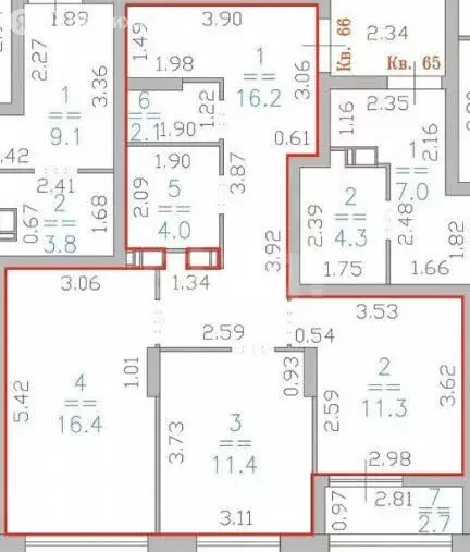 2-комнатная квартира: Нижний Новгород, улица Героя Советского Союза ... - Фото 1