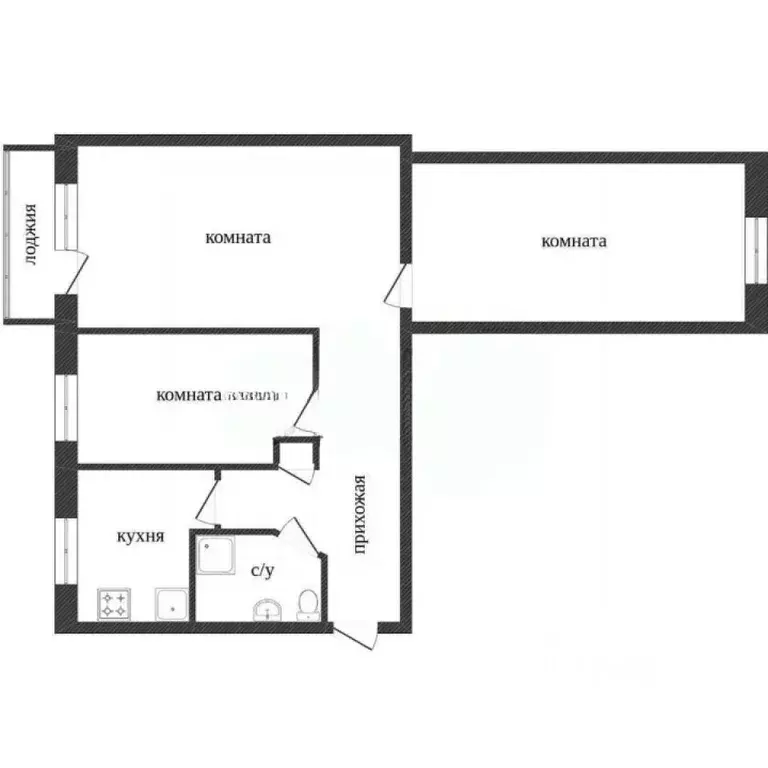 3-к кв. Тюменская область, Ишим Большая ул., 165 (56.6 м) - Фото 2